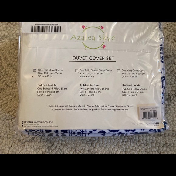 Azalea Skye Twin Duvet Cover Set - Picture 3 of 5